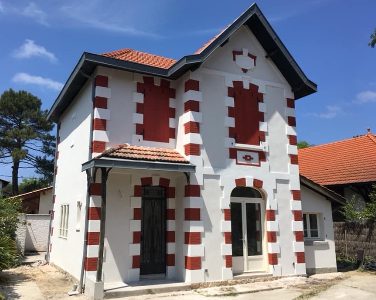 Rénovation de façade et isolation partielle à Pyla-sur-Mer — après chantier