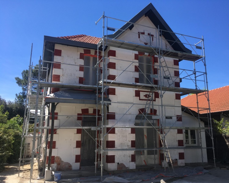 Rénovation de façade et isolation partielle à Pyla-sur-Mer — avant chantier