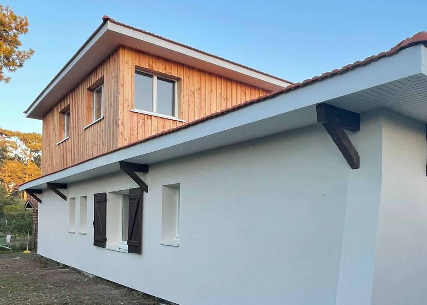 Isolation extérieure d&rsquo;une maison à Biscarrosse — après chantier