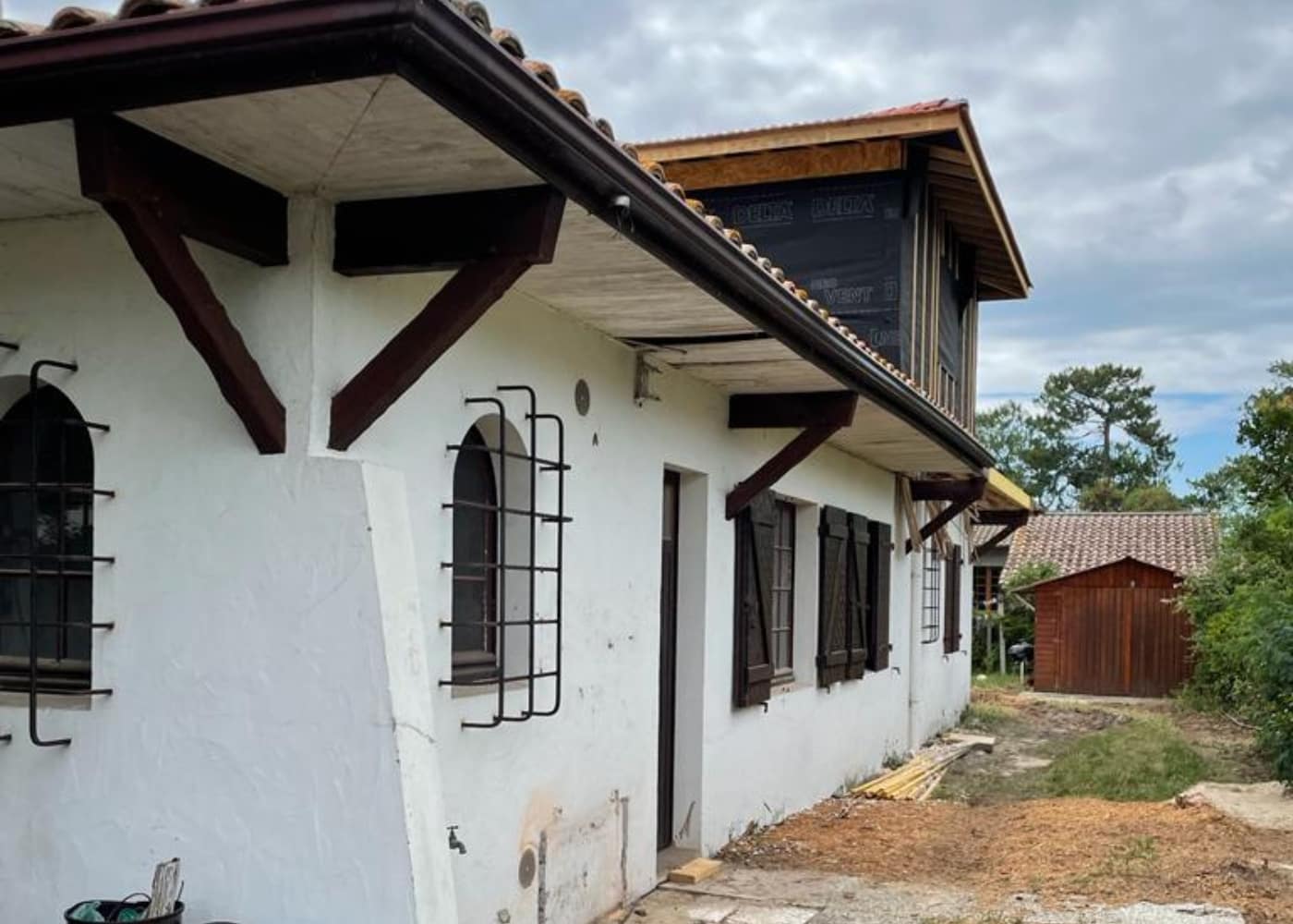 Isolation extérieure d&rsquo;une maison à Biscarrosse — avant chantier