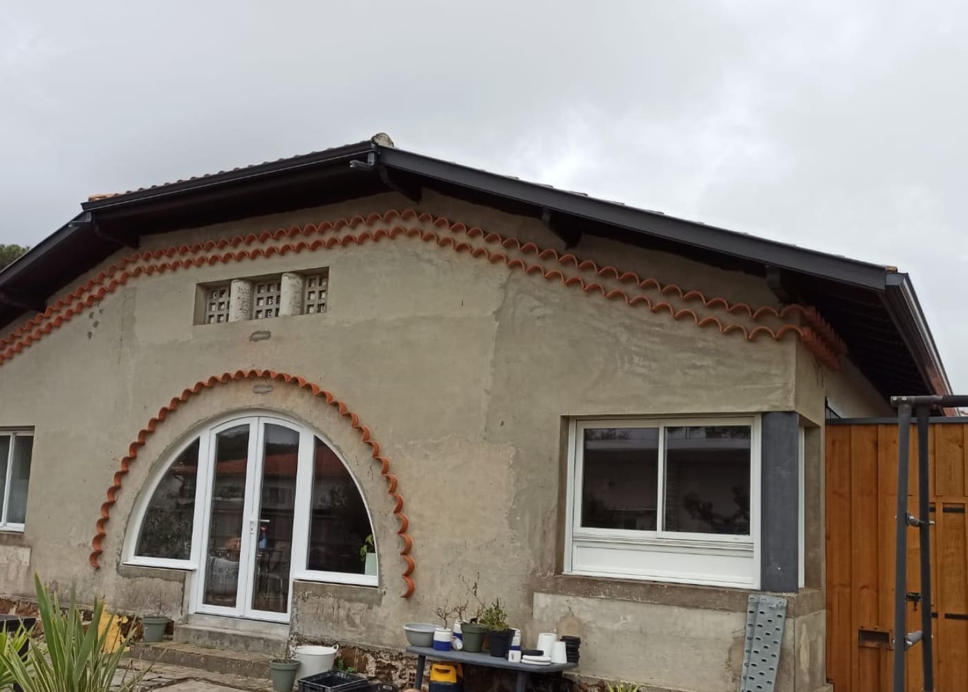 ITE d&rsquo;une maison à Biscarrosse — avant chantier