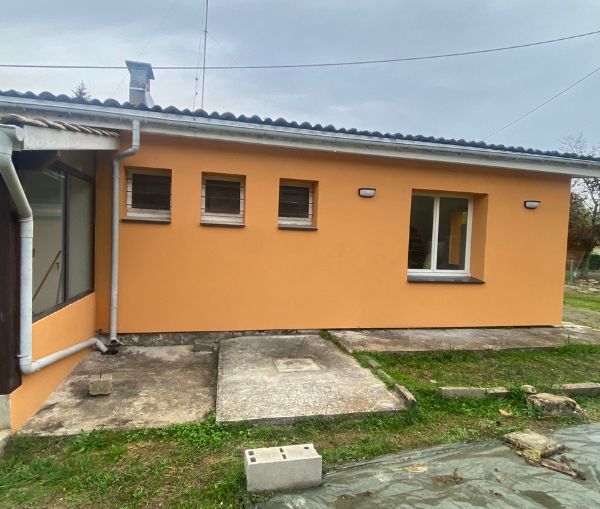 façade d'une maison à Gours après une ITE