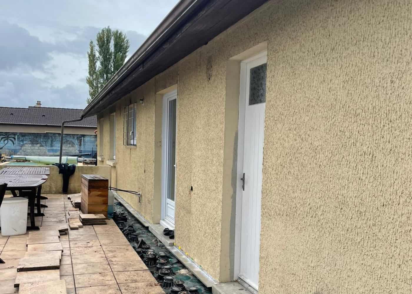 ITE sur 2 faces à Parentis-en-Born — avant chantier