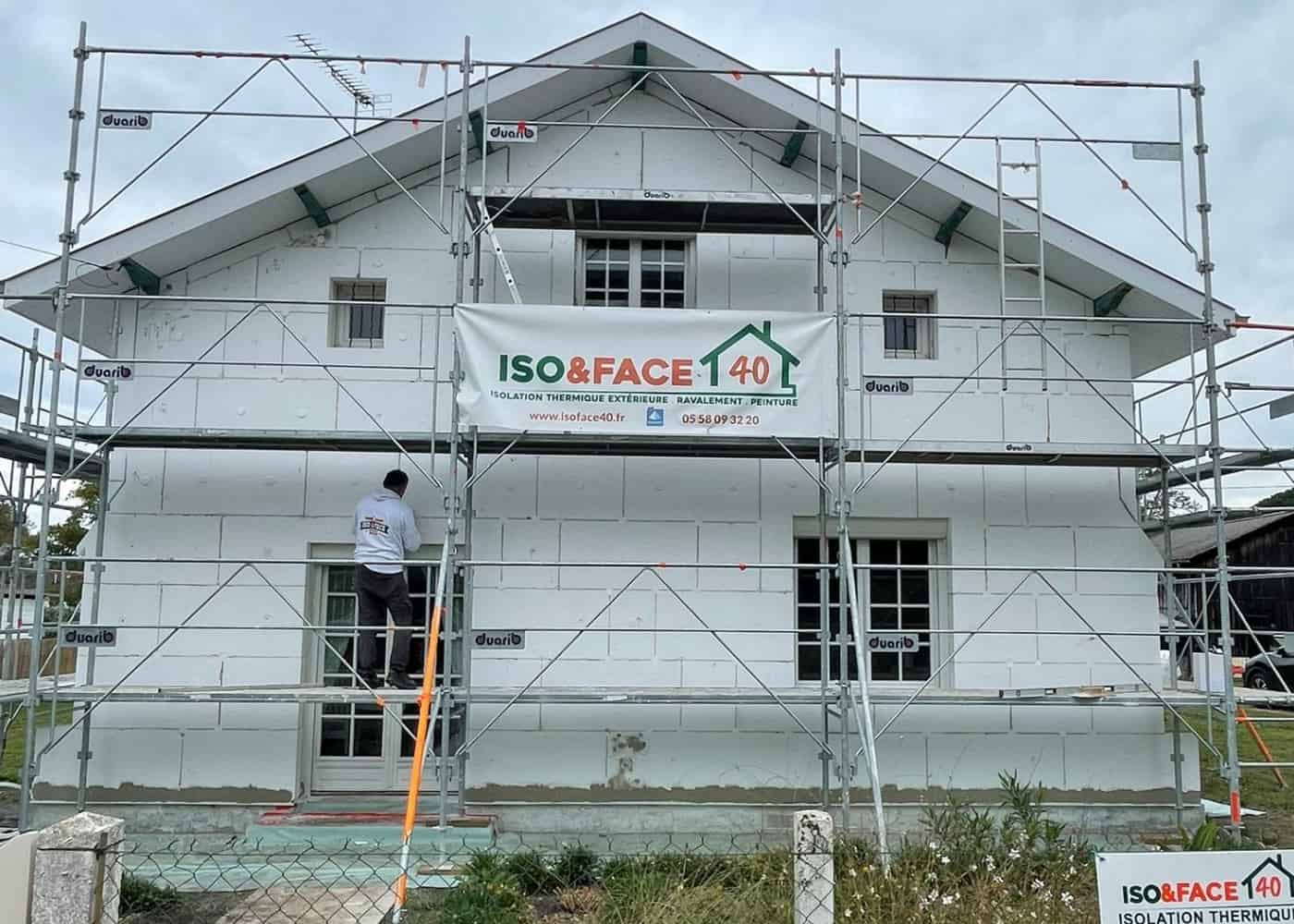 Isolation thermique extérieure à Arengosse — avant chantier