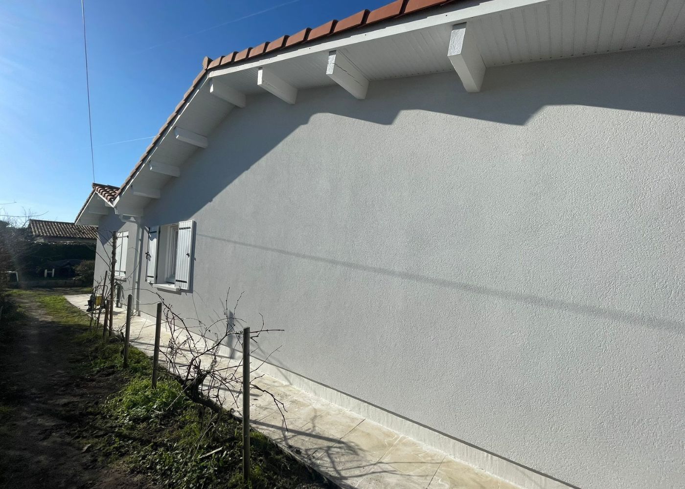 Maison après pose d'ITE