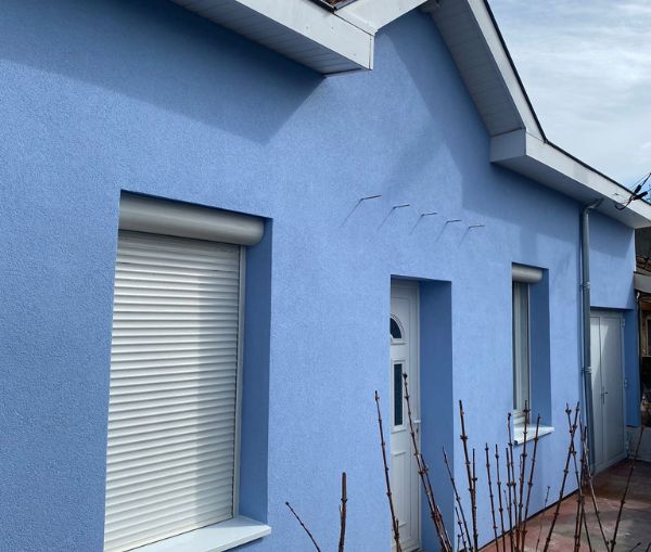 façade apres ITE sur une maison à bruges