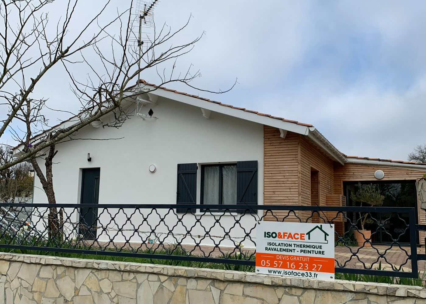 Ravalement de façade à Lormont — après chantier
