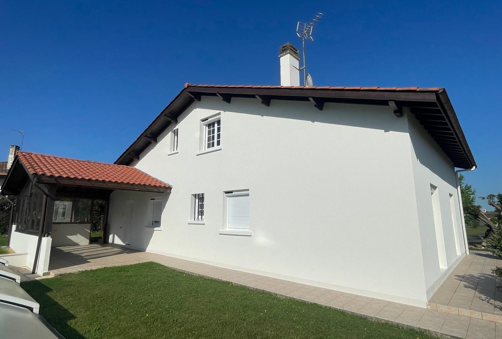 Ravalement de façade pour cette belle maison à Biarritz