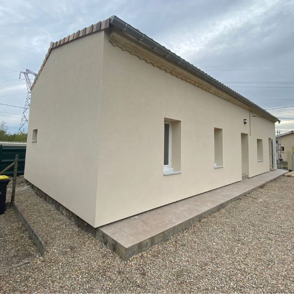 Isolation Extérieure sur une maison à Dax après1
