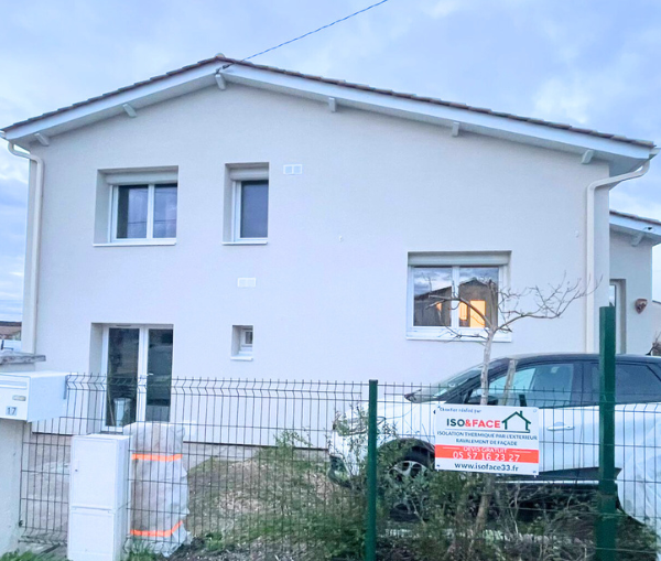 Isolation Thermique par l&rsquo;Extérieur à Les Billaux — après chantier