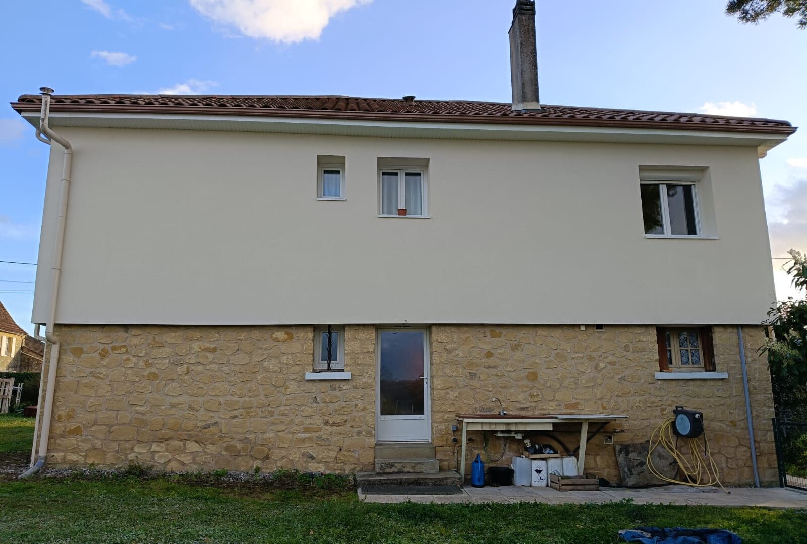 Photos d'un chantier ITE à La Rochelle