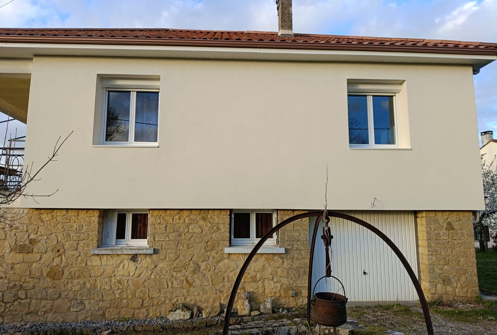 Photos d'un chantier ITE à La Rochelle