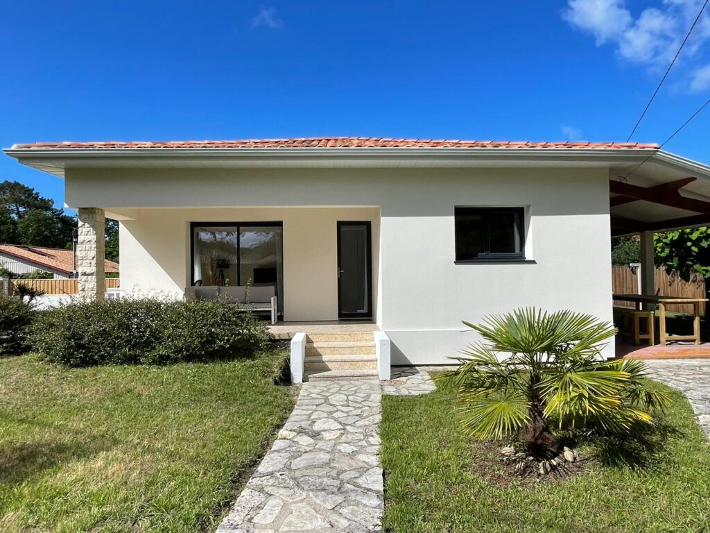 Résultat d'une isolation thermique par l'extérieur réalisée à Anglet