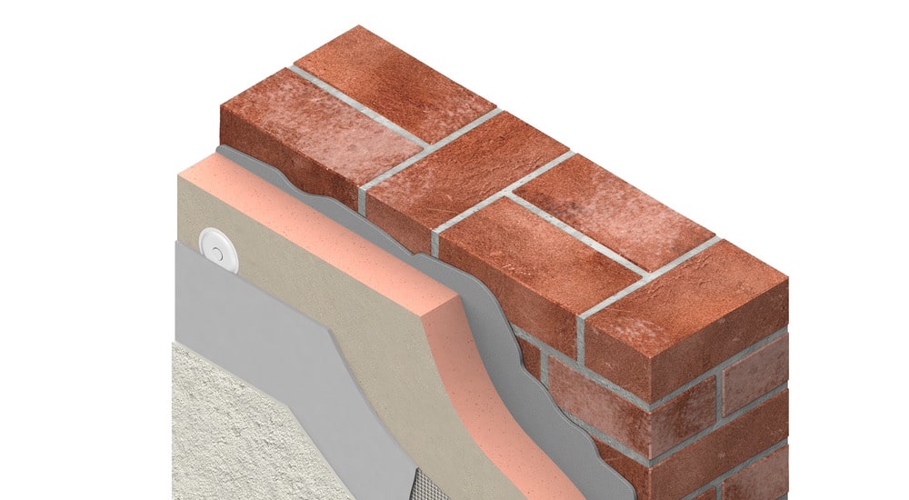 Schema isolation thermique par l'extérieur en mousse résolique