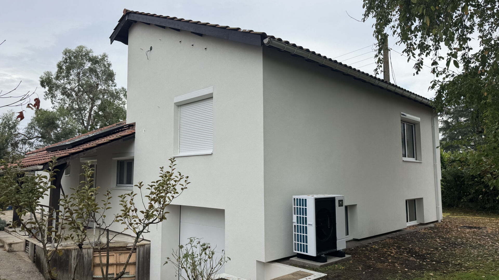Maison après ITE en fibre de bois