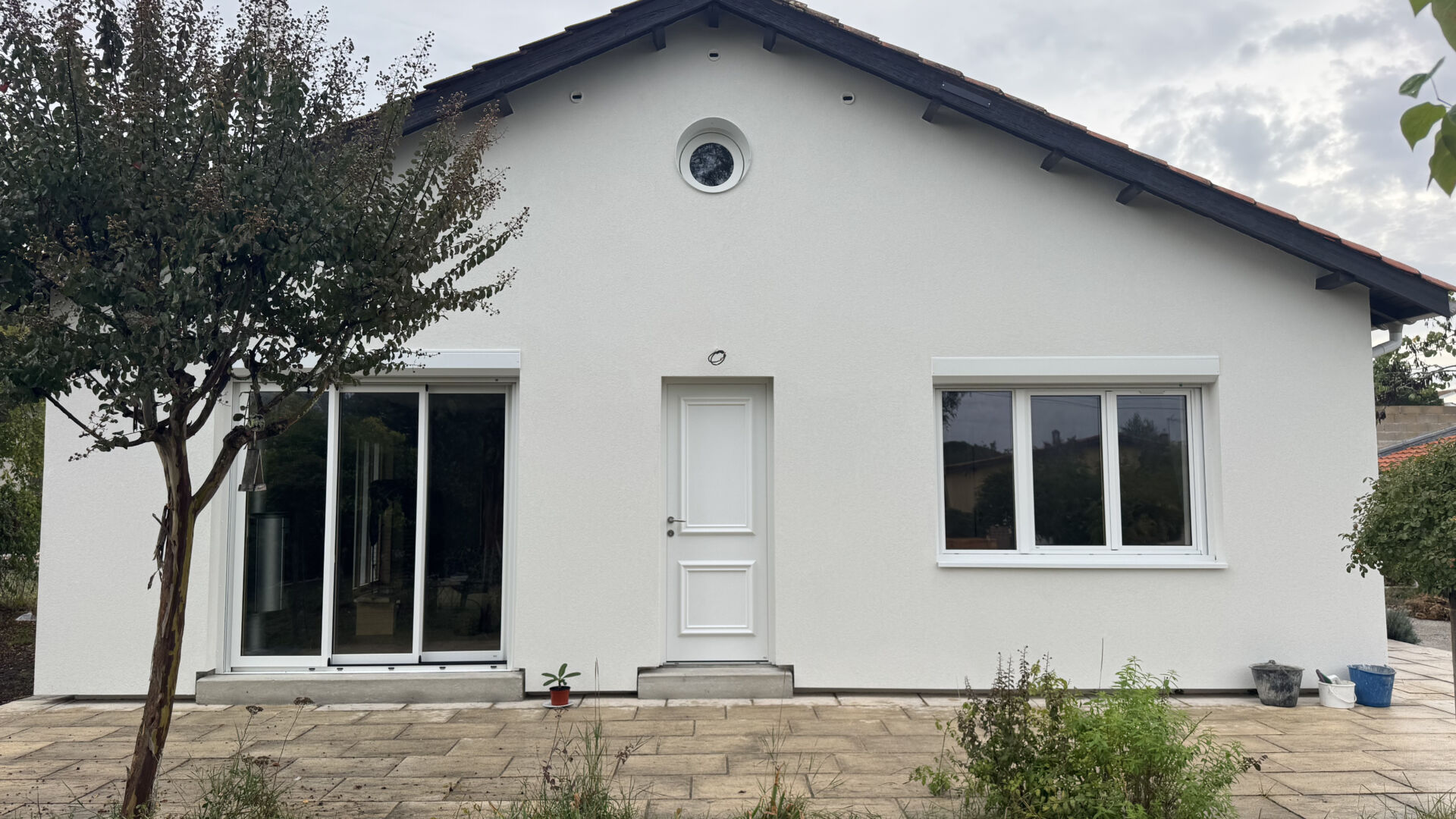Maison après ITE en fibre de bois